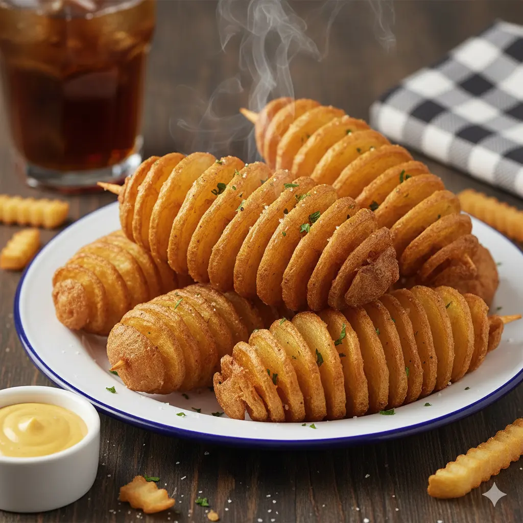 Addictive spiral twist potatoes at Foothills Foods in Calgary, AB